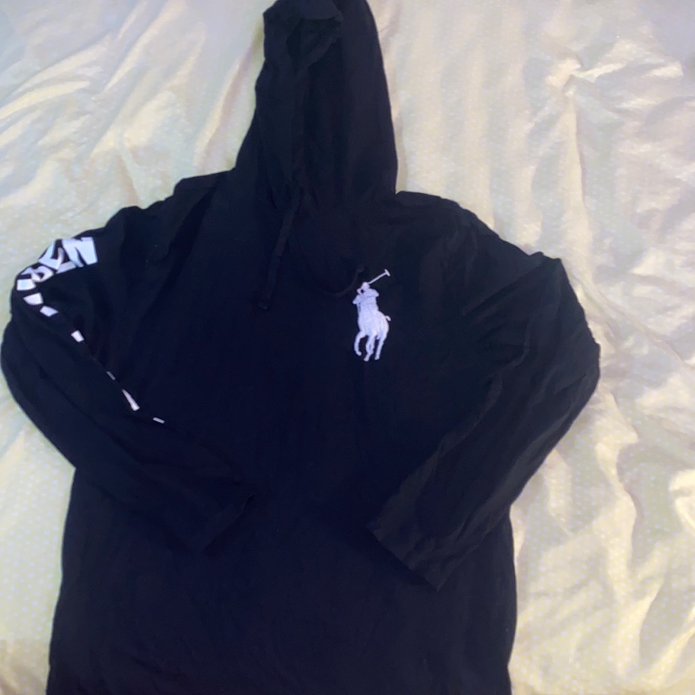 Black and white polo Ralph Lauren long sleeve T-shirt